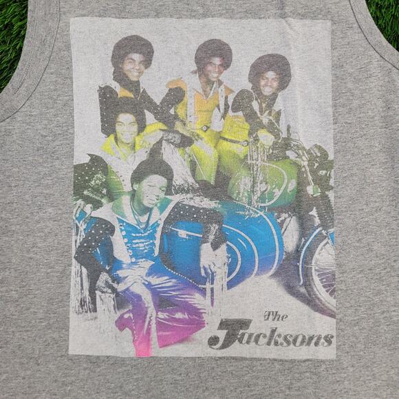 The-Jackson 5 Tank-Top Large 22x28 Gray Michael-Jackson - Picture 9 of 14